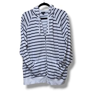 Torrid Plus Size 3, Striped Full-zip Hoodie